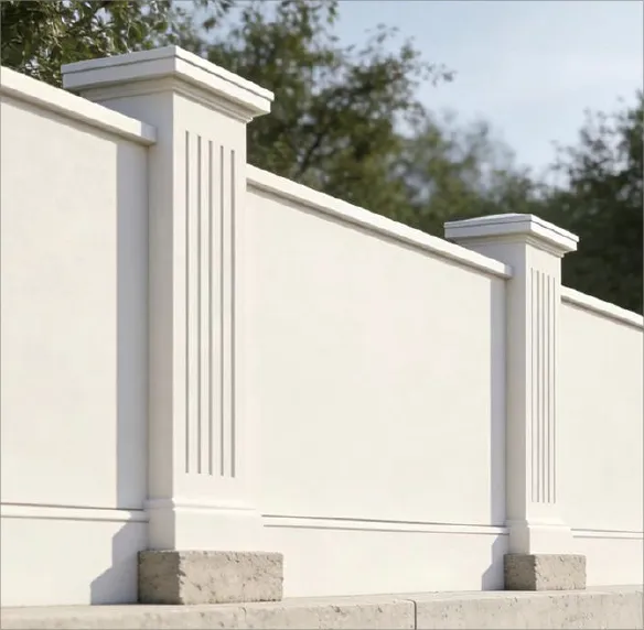 GOGER boundary wall with classic column design